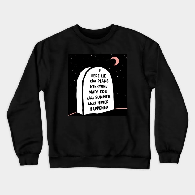 Grave Crewneck Sweatshirt by VictoriaBlackDesigns